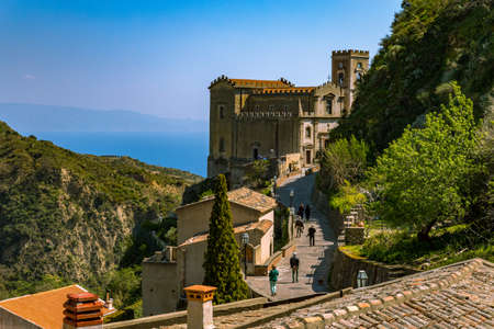 View of a small Sicilian village.