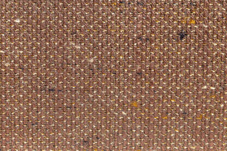 Rustic canvas fabric texture in brown woven color.の写真素材