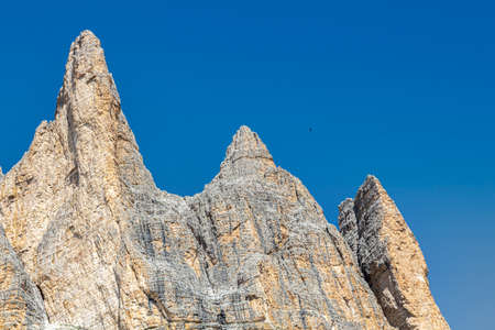 Panorama of the dolomites in Italy, ideal for landscape.の写真素材