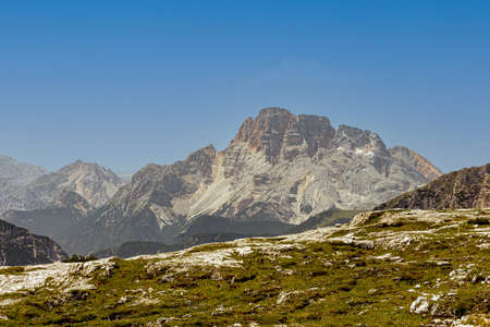Panorama of the dolomites in Italy, ideal for landscape.の写真素材