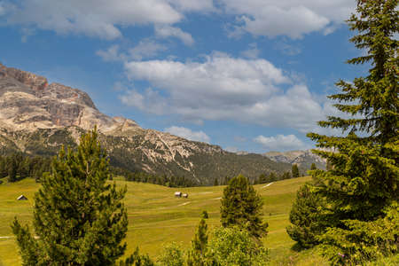 Panorama of the dolomites in Italy, ideal for landscape.の写真素材