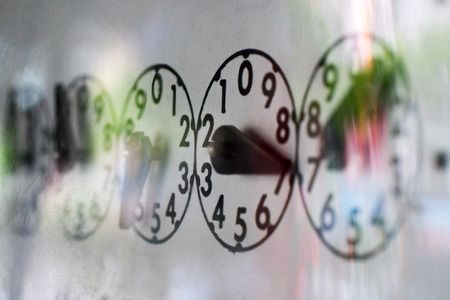 Close-up of electric meter