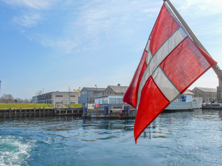 View of the city of Copenhagen in Danmarkの写真素材
