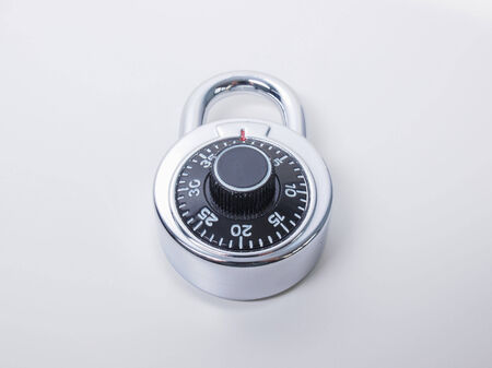 High security single dial stoplock combination padlockの写真素材