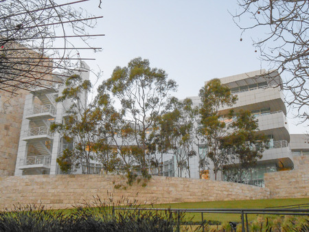 LOS ANGELES, USA - JANUARY 31, 2013: The Getty Center museum in Los Angeles California USA was designed by architect Richard Meier in 1997のeditorial素材