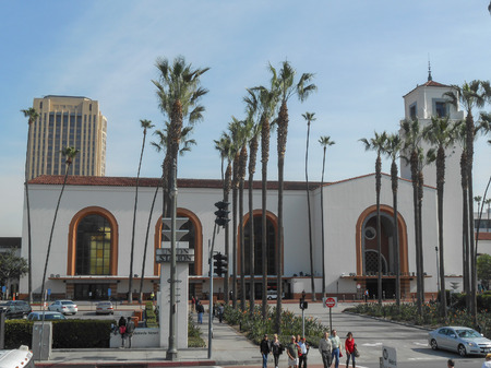 LOS ANGELES, USA - FEBRUARY 01, 2013: The Union Station in Los Angeles California USAのeditorial素材