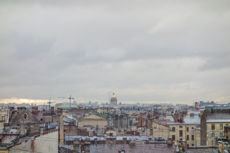 View of the city of Saint Petersburg in Russiaのeditorial素材