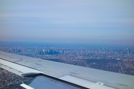 Aerial view of the city of New York, USAの写真素材