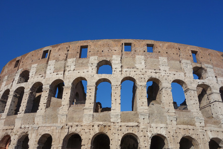 The Colosseum aka Coliseum or Colosseo in Rome, Italy