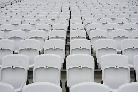 Empty audience seats for an entertainment eventの写真素材