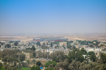 BEER SHEVA, ISRAEL - CIRCA AUGUST 2016: View of the cityのeditorial素材