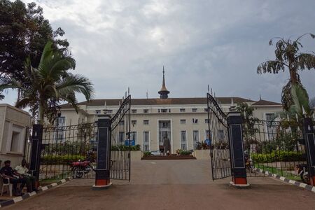 KAMPALA, UGANDA - CIRCA SEPTEMBER 2016: Bulange Lukiiko (meaning Parliament) of the Kingdom of Buganda on Namirembe Hillのeditorial素材