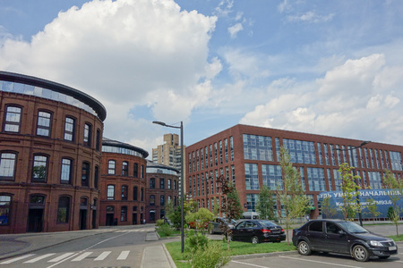 MOSCOW, RUSSIA - CIRCA AUGUST 2016: Armazavod (Arma Factory) art entertainment and business quarterのeditorial素材