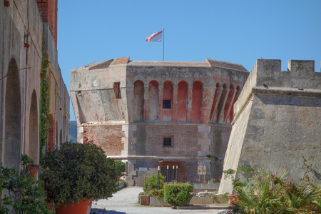 Torre del Martello in Portoferraio in Elba Island, Italyのeditorial素材