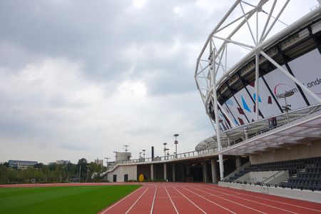 LONDON, UK - CIRCA SEPTEMBER 2016: West Ham London Stadiumのeditorial素材