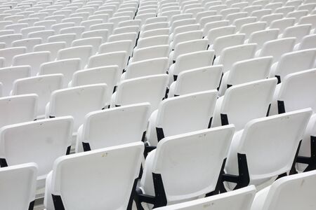Empty audience seats for an entertainment eventの写真素材