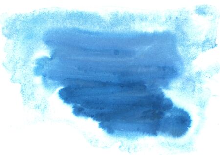 Blue abstract watercolor macro texture background. Colorful handmade technique aquarelle.の写真素材