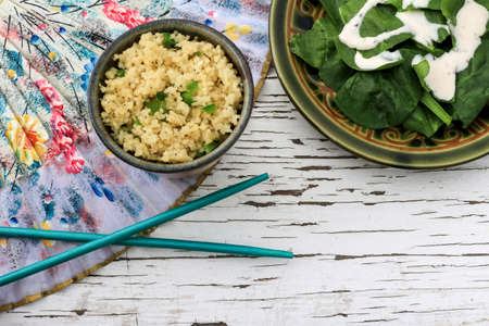 Couscous and Saladの写真素材