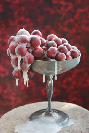 Frozen Grapesの写真素材