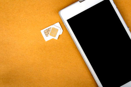 adapter sim card from micro sim card to basic sim cardの写真素材