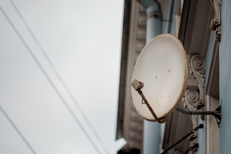 satellite television receiverの写真素材