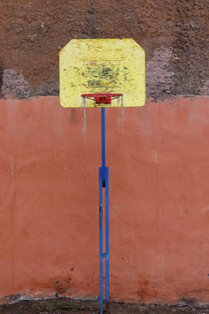 Urban Basketball Court setting downtown city hood
