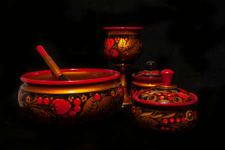 Dishes, old Russian national styleの写真素材