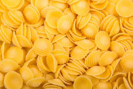 Italian orecchiette pasta. Pasta backgroundの写真素材