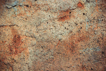 Rusty iron background. Old rusty dirty wallの写真素材