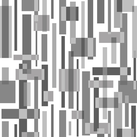 Seamless geometric pattern. Monochrome ornament. Pattern for fashion and wallpaper. Vector illustration.のイラスト素材