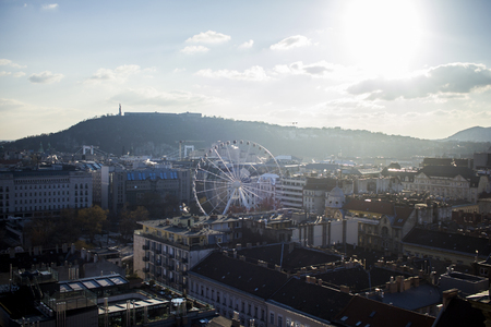 views from st stephen's cathedral, Budapestの写真素材
