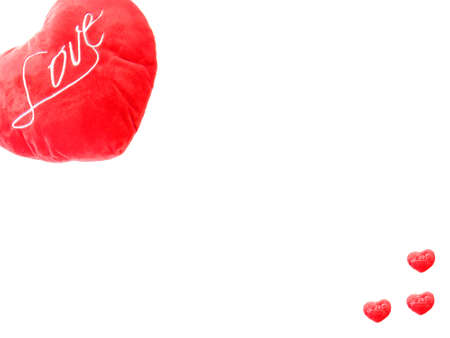 Heart on white backgroundの写真素材