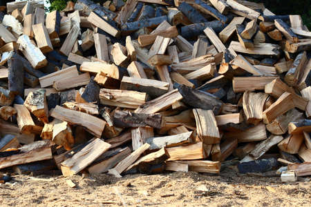 chopped wood