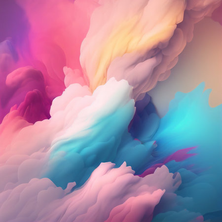 Colorful abstract background with clouds. Vector illustration. EPS 10.の素材
