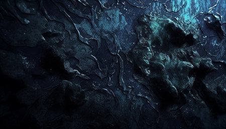 Abstract dark blue background with cracks and scratches. 3d render illustrationの素材