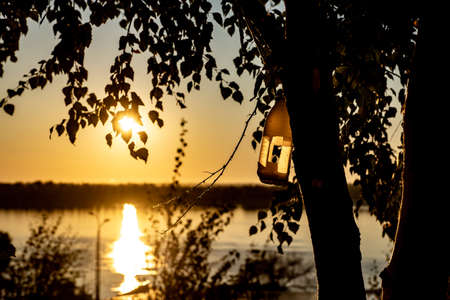 Dawn over the Volgaの写真素材