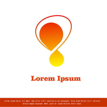 vector logo design, Orange Yellow color combination, modern design for your companyのイラスト素材
