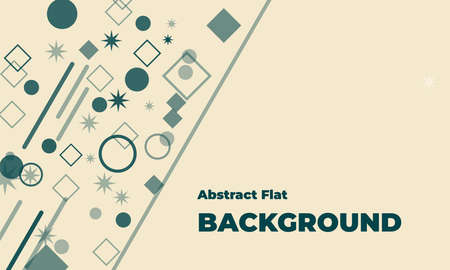 Abstract Flat Background with color combination, simple design and minimalistのイラスト素材
