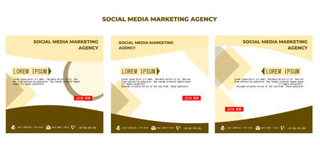 Social media template vector art, illustration and text. Simple and Elegant Designのイラスト素材