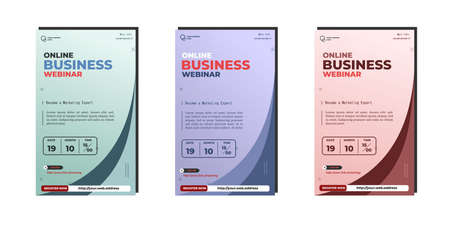 Digital marketing business webinar social media post. vector illustration and textのイラスト素材