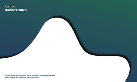 Modern Abstract green and white color curve background