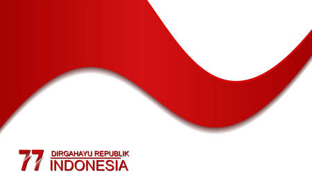 17 august. Happy Independence Day Republic Of Indonesia, Background Designのイラスト素材