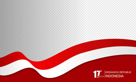 17 august. Happy Independence Day Republic Of Indonesia, Background Designのイラスト素材