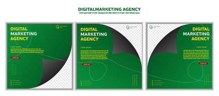 Digital marketing business webinar social media post. vector illustration and textのイラスト素材