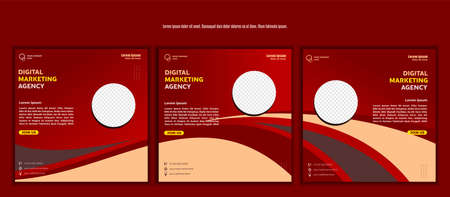 Digital marketing business webinar social media post. vector illustration and textのイラスト素材