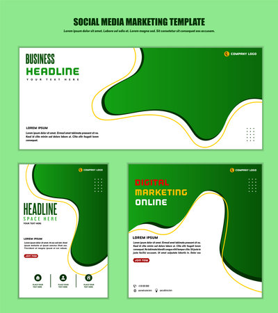 Abstract Background Social media post modern design, for business digital marketing online, banner and poster template.のイラスト素材
