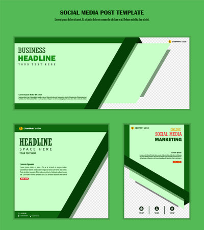 Abstract Background Social media post modern design, for business digital marketing online, banner and poster template.のイラスト素材