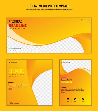 Abstract Background Social media post modern design, for business digital marketing online, banner and poster template.のイラスト素材