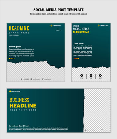 Abstract Background Social media post modern design, for business digital marketing online, banner and posterのイラスト素材