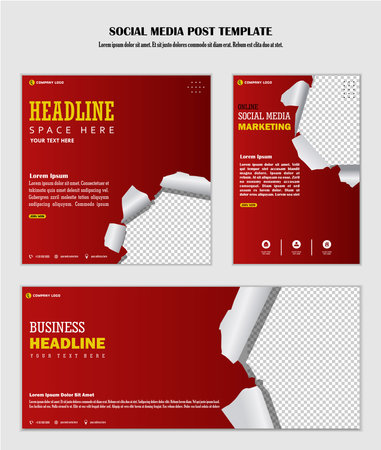 Abstract Background Social media post modern design, for business digital marketing online, banner and posterのイラスト素材